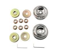 JoyousMall 14-Pack Metal Replacement Parts for Brush Cutter, Lawn Mower & Trimmer Accessories with Protective Covers, Plates, M10 Nuts and Keys