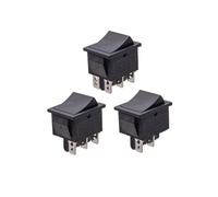 JoyousMall 2-Pack Self-Reset Throttle Switch for 6-24V Electric Ride-On Cars, 10A 2/3/6 Pin Foot Pedal Replacement Parts, Black