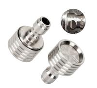 JoyousMall 2 Pack Stainless Steel Soft Wash Pressure Washer Nozzle Tips with 1/4 Inch Quick Connect for Car Plant Cleaning, Silver