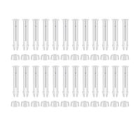 JoyousMall 24 Pack Plastic Pool Joint Pins with Rubber Seals, ABS Replacement Parts for Intex Rectangular Metal Frame Pools 10ft-24ft, White 7cm Connectors
