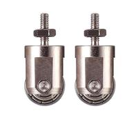 JoyousMall 2pcs M2.5 Roller Tip Contacts for Indicator, Stainless Steel Point Depth Gauge Measuring Parts with Non-Return Nuts, 10mm Diameter