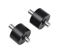 JoyousMall 2pcs Vacuum Cleaner Wheels Replacement Parts for Tineco S5 for combo 2.0 3.0, Sturdy Plastic Metal Rollers for Smooth Movement, Black Silver, 12x8x9mm