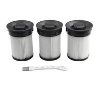 JoyousMall 3-Pack Fine Filter Replacement for HX1, HX1 Pro & Cat and Dog Vacuums, Washable Pleated HEPA-Style Filters with Motor Protection and Cleaning Brush, White