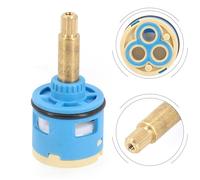 JoyousMall 3 Way Shower Valve Flow Diverter Cartridge with Ceramic Core, ABS & Brass Construction for VS-1205 Tap Mixer, 33mm x 68mm Replacement Part