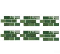 JoyousMall 3D Epoxy Wall Stickers Waterproof Kitchen Backsplash Tiles Self Vinyl Wrap for Home Decor Oil Proof Modern Design 32x16.5cm(D-004)