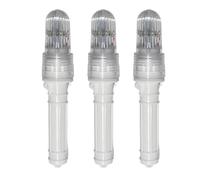 JoyousMall 3pcs Boat Signal Lights, Automatic Night & Fog Fish Attracting Flares for Fishing Net Marker, Buoy Navigation Aid, Portable Plastic Marine Safety Lamp (Batteries