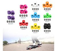 JoyousMall 4 Pack 60x45mm 78A Skateboard Wheels with ABEC-9 Bearings and Spacers, PU Longboard for cruiser Street Skating Replacement Set for All Weather