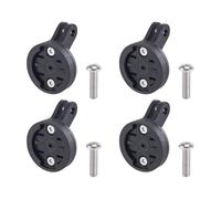 JoyousMall 4-Pack Bike Computer Extended Adapter for Garmin, Plastic Front Mount Extender for Camera or Headlight, 2x Two-Feet and 2x Three-Feet Adapters, Black