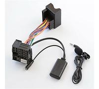 JoyousMall 5.0 Music Audio Adapter with Mic for BMW E60 E61 E63 E64 E65 E66 E81 E82 E87 E70 E90 E91 E92, AUX Streaming Cable for Car Radio