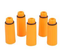 JoyousMall 5pcs Air Compressor Oil Breather Vent Cap, 15.5mm Male Thread Plastic Air Filter Hat with 8mm Inner Hole, Yellow Non-Skid Accessories