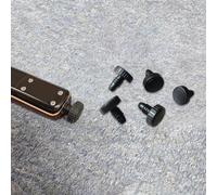 JoyousMall 5Pcs Snooker Cue Butt Protectors Plastic Bottom Covers for Peradon & Cues, 19.2mm Dust & Scratch Resistant Joint Protectors with Round or Cusp Teeth, Black