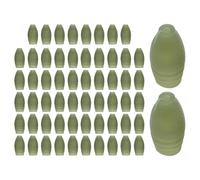 JoyousMall 60pcs Feeder Fishing Bait Holder Tackle Rigs Elastic Stop Bead Dacron Connectors Green 14mm
