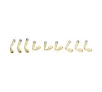 JoyousMall 9 Pcs 45/90/135 Degree Bent Tyre Valve Extension Adapters, Brass Chrome Finish for Car for moto Truck Scooter Rim Inflator Accessory