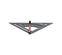 JoyousMall Adjustable 7 Inch Woodworking Triangle Ruler Aluminium Protractor Square for Angle Measurement Cutting Guide DIY Tools(7inch British)
