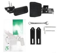 JoyousMall Adjustable Car Pedal Extender Metal Plastic Brake Accelerator Pad Fit Ergonomic Drive Comfort 23cm Black Auto Accessory