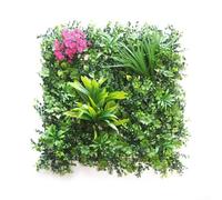 JoyousMall Artificial Plants Wall, Simulation Flower Green Plants Wall Panels UV For Indoor Outdoor Garden Wedding Decoration(A)