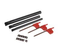 JoyousMall Carbide Insert CCMT0602 Turning Set Steel Boring Bar Lathe Tool Holder for S07K/S10K/S12M-SCLCR06, Indexable Turning Tool