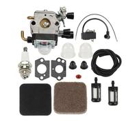 JoyousMall Carburetor Kit for FS75 for fs80 FS85R HS85 HL75 HT75 Trimmer, Replaces C1Q-S186 S97A S71, with Ignition Coil Fuel Line Gaskets