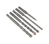 JoyousMall Concrete Drill Bit, Double Auger Hammer Wall Brick Block Electric, for impact Round Shank Two-Groove Cement Alloy 6-12mm Masonry