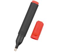 JoyousMall Conductive Grounding Tester Pen for Testing Electrical Continuity of Grounded Products - 124 x 18 mm, Plastic Body, Black & Red, Includes 3 LR41 Batteries