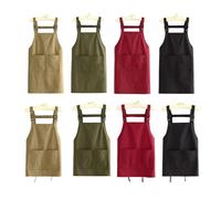 JoyousMall Cooking Apron, Water-Repellent Work Clothes Home Kitchen, Stylish Women's Apron for Household Culinary Protection