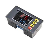 JoyousMall DC 12V Programmable Digital Timer Switch Module, 0-999s/min/h Delay Relay with LED Display, 10A Cycle On-Off Controller for Light Engine