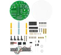 JoyousMall DIY Electronic Scale Kit with Round LED Digital Tube Display, 51 Microcontroller-Based, 0.01g Resolution, 1kg Capacity, Acrylic & PCB