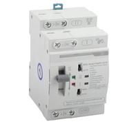 JoyousMall Dual Power Automatic Transfer Switch 2P 63A AC220V, 0.05s Fast Switching for Solar PV Systems, Hospitals & Data Centers, Manual/Auto Mode, PA6 Housing