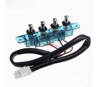 JoyousMall Extractor Fan Control Panel 5 Button Switch for Range Hood Lighting System Upgrade Robust Metal Plastic 12x6x6cm Unit