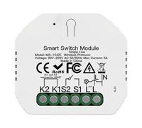 JoyousMall for smart WiFi for zigbee Curtain Switch Module, 1-100% Dimmer, Voice Control for Alexa Home, for tuya App Remote, Single Live Wire