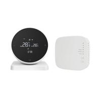 JoyousMall For Tuya WiFi for smart Thermostat for Gas & Water Boilers, Wireless Temperature Controller with App Remote Control, 5+2/6+1/7 Day Programmable Heating Schedule, Child Lock, White