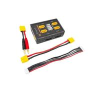 JoyousMall for xt60 Parallel Charging Board for 1-6S for lipo Batteries, 4-Port with 20A Removable Fuse, Compact 11x8x4cm Lightweight Design for RC Hobby