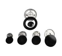 JoyousMall Gas Stove Cap Kits, Metal Gas Oven Stove Cap Kits For Sabaf Stoves Crown Flame Cover Replacement Parts(Flat)