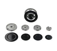 JoyousMall Gas Stove Cap Kits, Metal Gas Oven Stove Cap Kits For Sabaf Stoves Crown Flame Cover Replacement Parts(Concave)