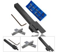 JoyousMall Grooving Boring Bar Holder, CNC Turning Tool Holder with MGMN150-G Carbide Grooving Insert, MGEHR1010-1.5 Alloy Steel