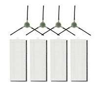 JoyousMall HEPA Filter and Side Brush Replacement Kit for Lefant M2 Pro, M2S Pro, M2, M2S Robot Vacuum Cleaners, Effective Filtration Corner Cleaning Tools