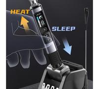 JoyousMall HS-02A for smart Soldering Iron Station, 100W Portable Soldering Tool with Temperature Control 100-450°C, PD/QC Fast Charging