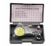 JoyousMall Indicator 0-0.8mm with 0.01mm Scale, Yellow Face Gauge for Narrow Areas, Includes 3/8" & 5/32" Dovetail Rails and Case