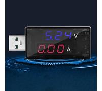 JoyousMall KWS-11VA USB Current Voltage Tester DC 4-30V Digital Voltmeter Ammeter 6.5A Power Bank for charger Detector LED Display for Phone for battery