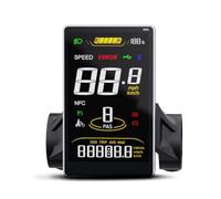 JoyousMall M58 LCD Ebike Display for TongSheng Motor, 24V-72V 5-Pin Waterproof Screen with Speed Limit Password Protection, 3.8 Inch Vertical Bike Computer