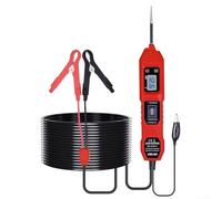 JoyousMall Multifunctional Automotive Circuit Tester 3.5V-36V Voltage Diagnostics Tool with LCD Display for Car Electrical Fault Finding Short Ground Check 4.5m Cable Red(red)