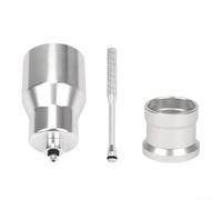 JoyousMall Oil Funnel Tool, Bike Brake Oil Funnel Tools With Stopper And Base Aluminium Alloy Bike Hydraulic Disc Brake Bleed Kit, Silver(Mountain Bike Kit)