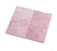 JoyousMall Peel and Wall Tiles 3D Effect Self Waterproof Decal for Kitchen Backsplash Bathroom Decor Easy Install ABS 25.4cm(Pink)