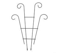 JoyousMall Plant Trellis for Climbing Plants Outdoor, Fan Metal Garden Pot Support Stake for Indoor Outdoor Vines Flowers Vegetables, Black