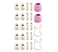 JoyousMall Plasma Cutter Torch Consumables Kit, 24Pcs Tip Electrode Nozzle Set for SG-55 AG-60 WSD-60 for cut50 for cut60