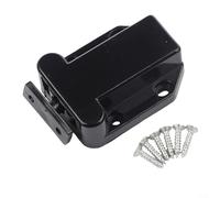 JoyousMall Push Latch, Loft Catch Hatch Attic Cupboard 3kg Hold, Large Plastic Rebound Door Lock Press to Open Cabinet Panel(Black)