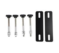 JoyousMall Quick Release Traction Board Mounting Pins Kit for 4.72"-6.69" Hole Spacing, Steel Recovery Track Brackets with Knobs for Roof Racks and Truck Beds, Black