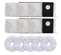 JoyousMall Replacement Mop Pads and Dust Bags for Eureka J15 Pro Ultra, 5 Pack Microfiber Cloths with 6 Bags, Clog-Free Seal Accessories for Pet Hair