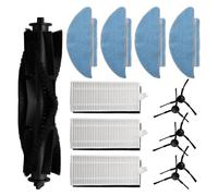 JoyousMall Replacement Parts Kit for Cecotec for conga 7490 and X-Treme Robot Vacuum Cleaner: Main Brush, Mop Pads (6-Pack), Side Brushes (10-Pack), and Filter