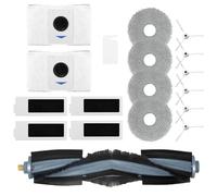 JoyousMall Replacement Parts Kit for Omni for t20 Vacuum Cleaner - Main Brush, 6 Side Brushes, 4 Mop Cloths, 2 Dust Bags, 4 Filters, Cleaning Brush